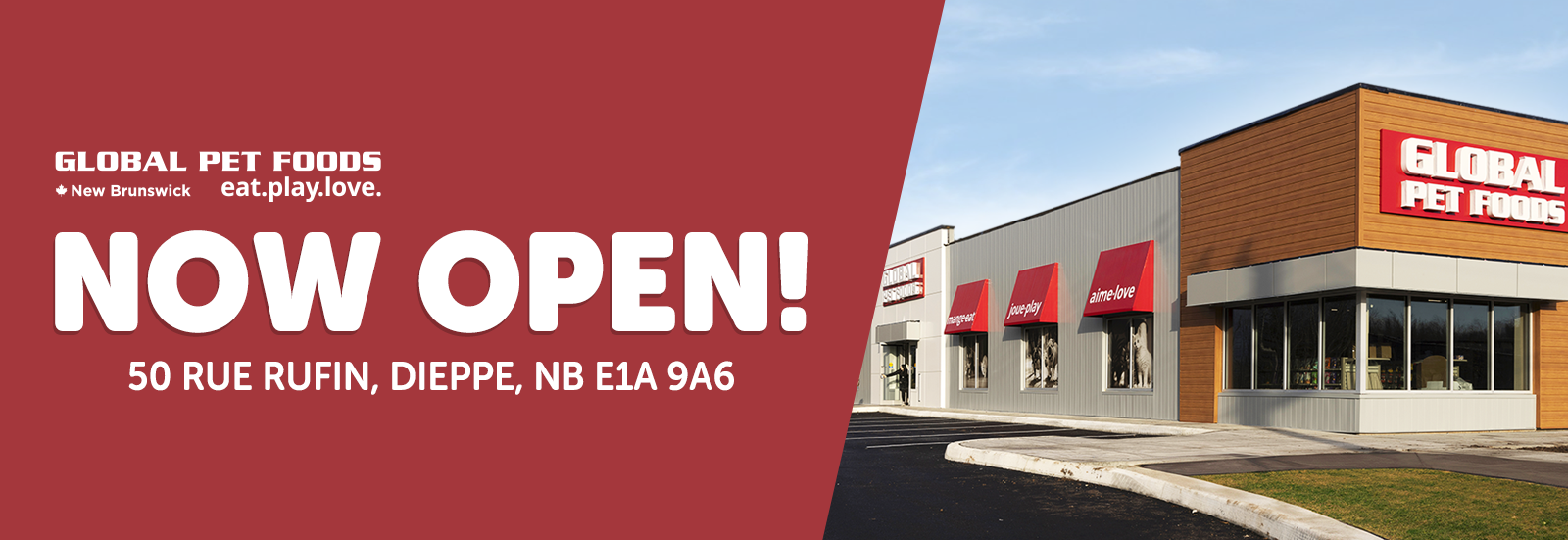 Global Pet Foods » 50 Rue Rufin, Dieppe Now Open